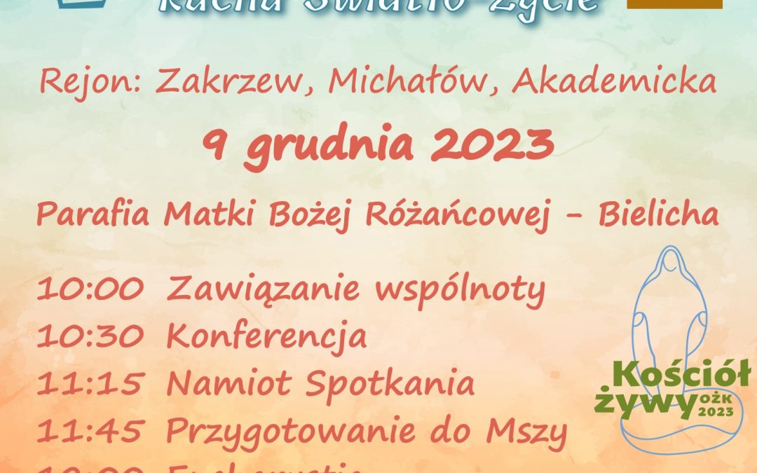 Adwentowy Dzień Wspólnoty Ruchu Światło-Życie