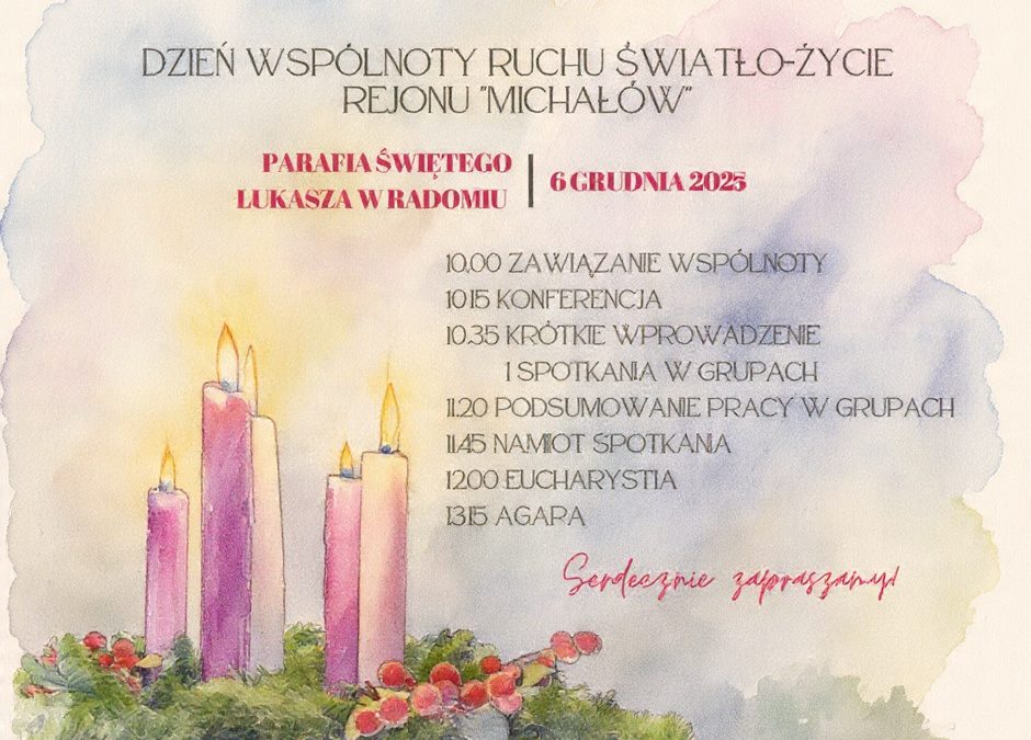 Dzień Wspólnoty Ruchu Światło-Życie – Rejon Michałów
