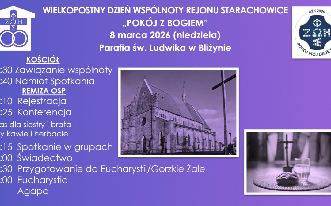 Zaproszenie na Wielkopostny Dzień Wspólnoty rejonu Starachowice
