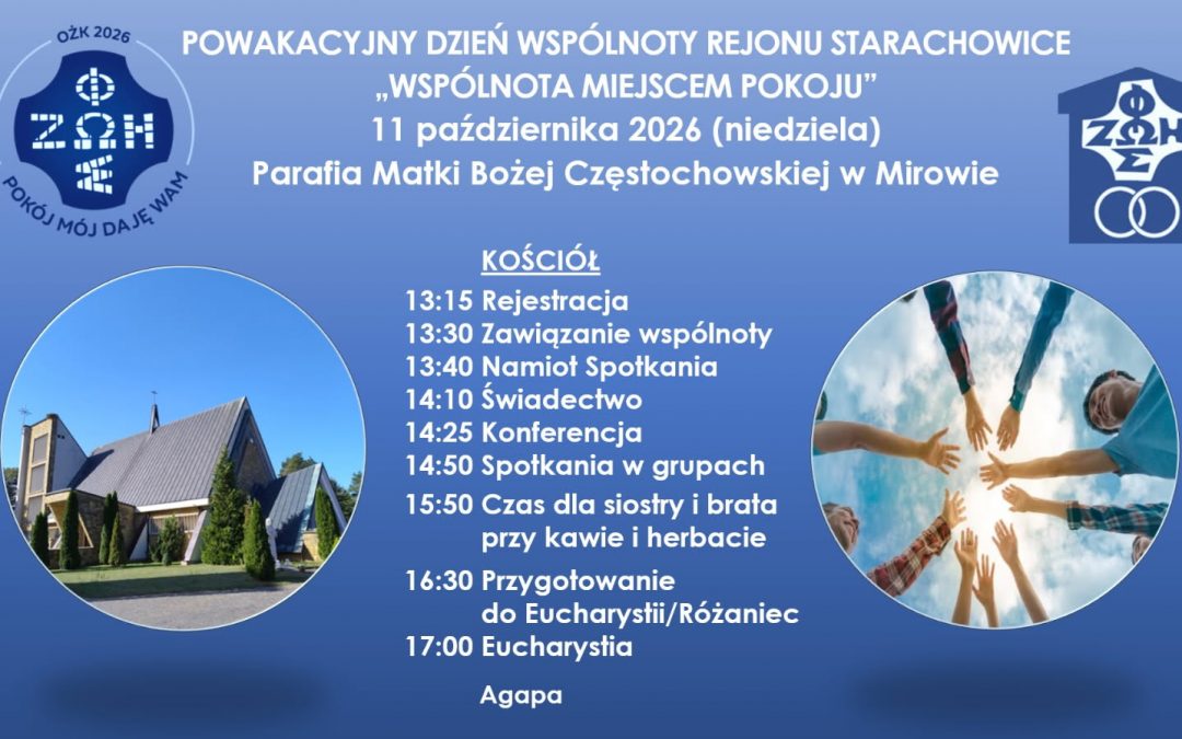 Zaproszenie na Powakacyjny Dzień Wspólnoty – Rejon Starachowice